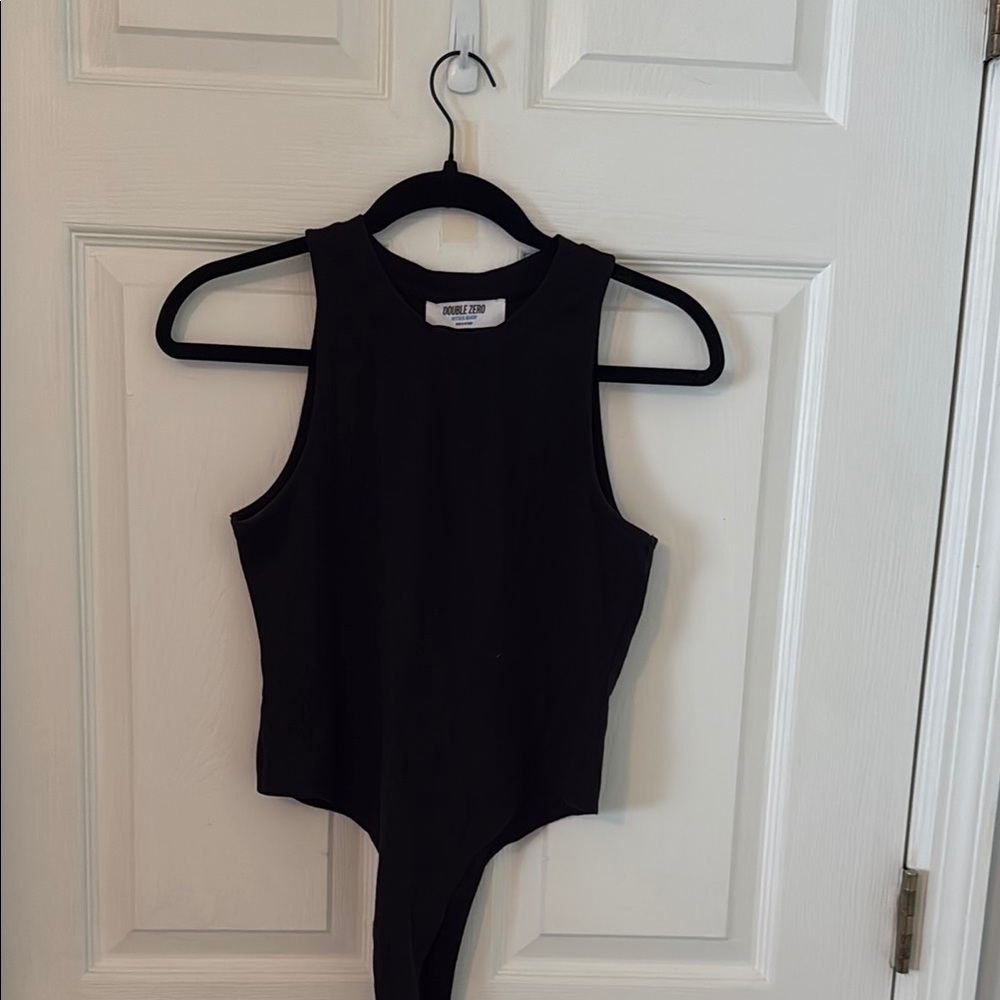 Double Zero Black Tank Bodysuit